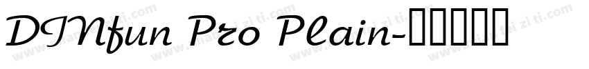 DINfun Pro Plain字体转换